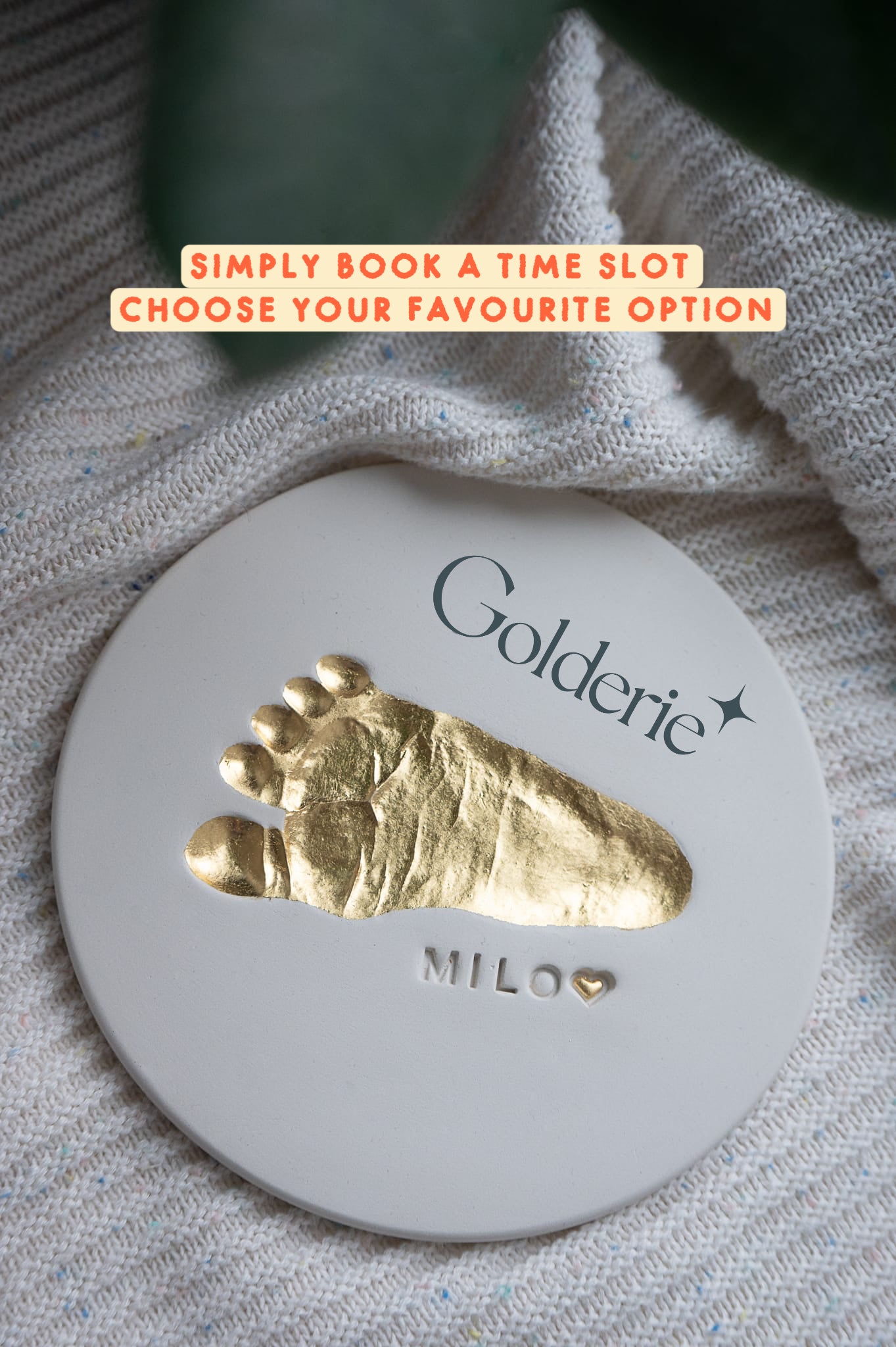 Tiny golden keepsake
