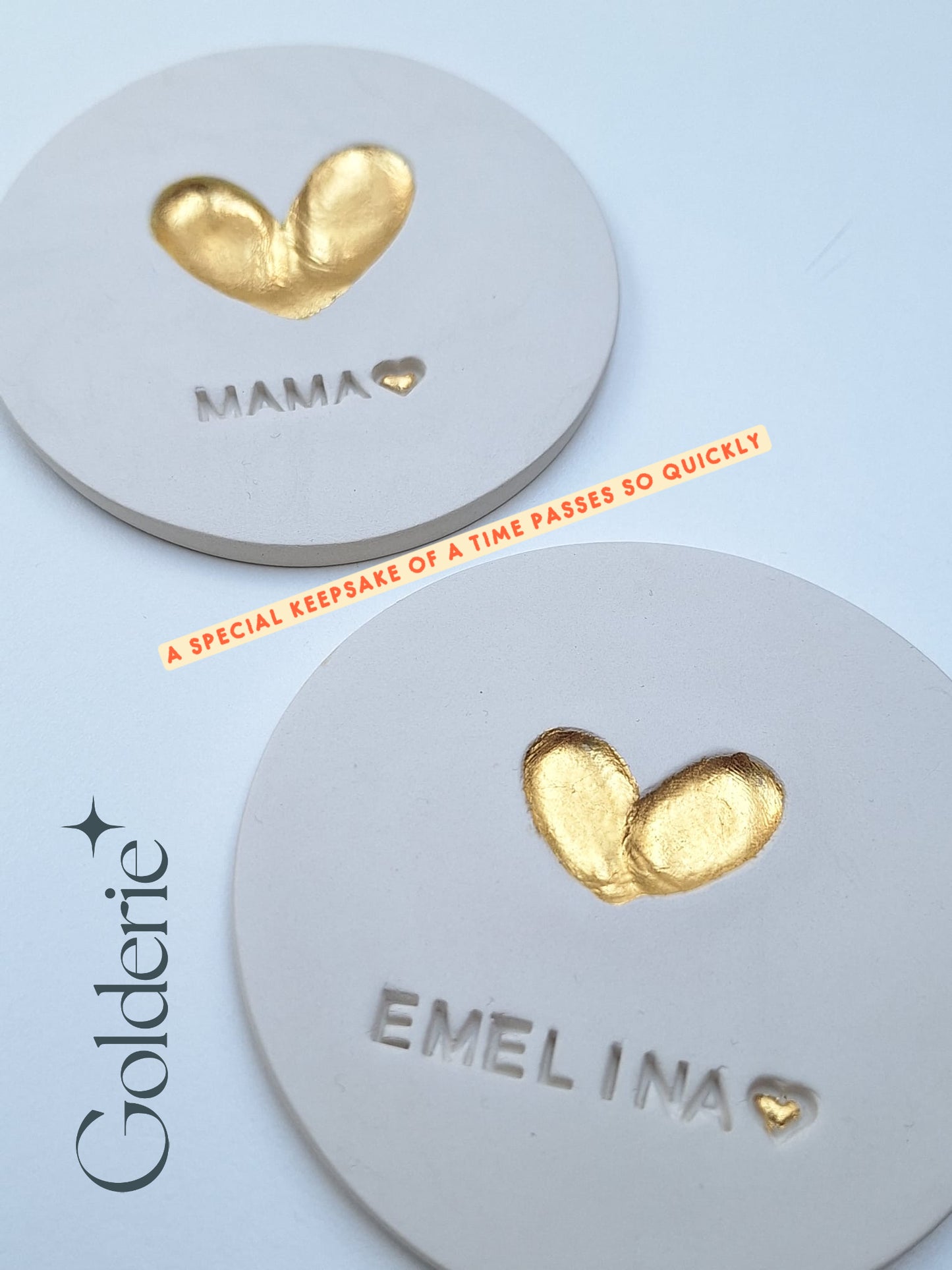 Tiny golden keepsake