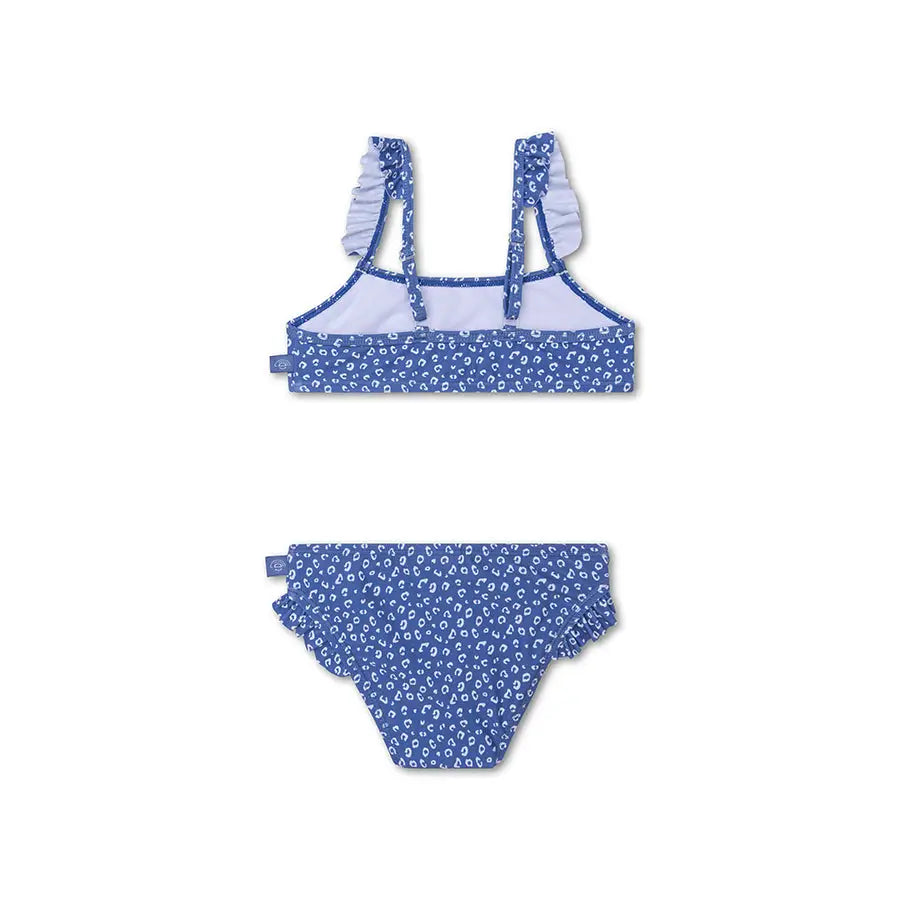 Kids Bikini Blue Leopard Print