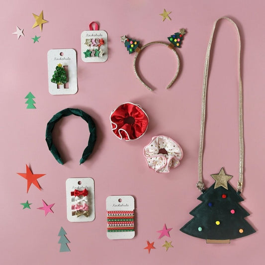 Festive Double Ruffle Scrunchies