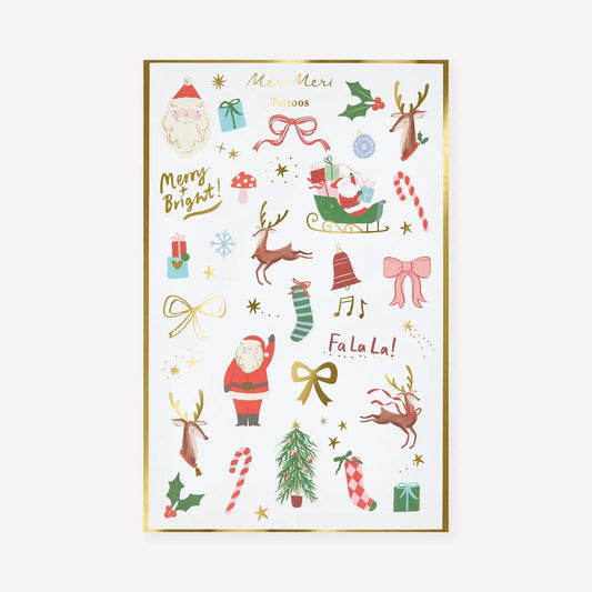 Christmas Mixed Icon Temporary Tattoos