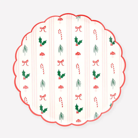 Festive Icon Stripes Side Plates