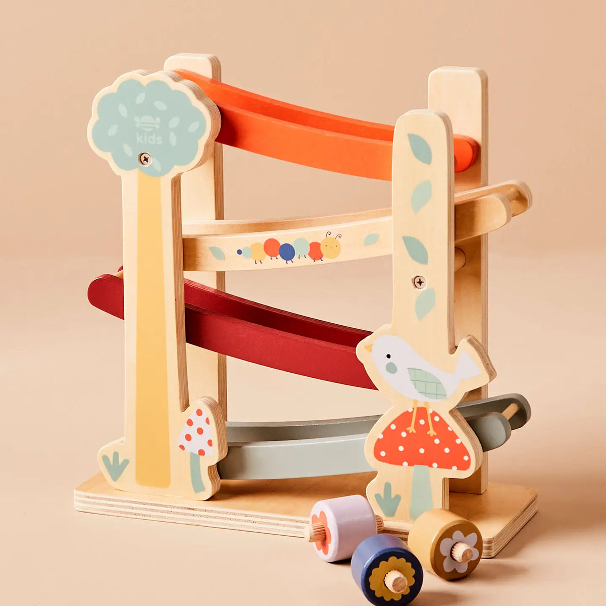 Just Bee Kids Wooden Garden Roller Ramp Toy