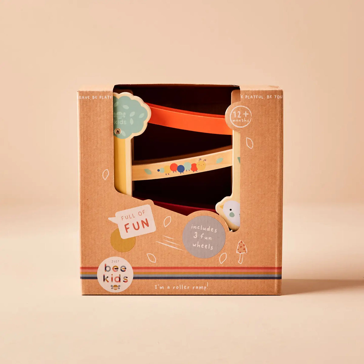Just Bee Kids Wooden Garden Roller Ramp Toy