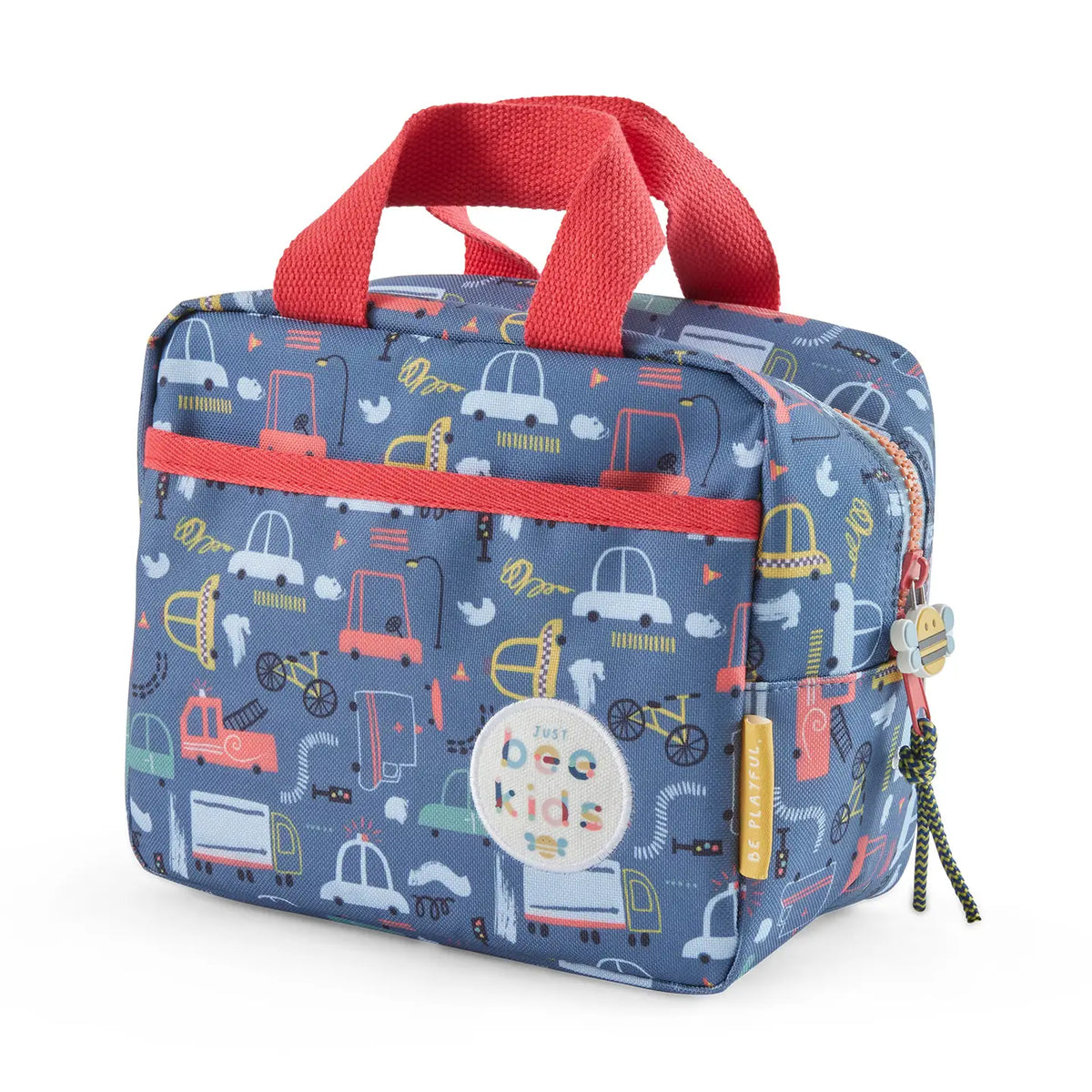 Just Bee Kids Transport Print Insulated Lunch Bag