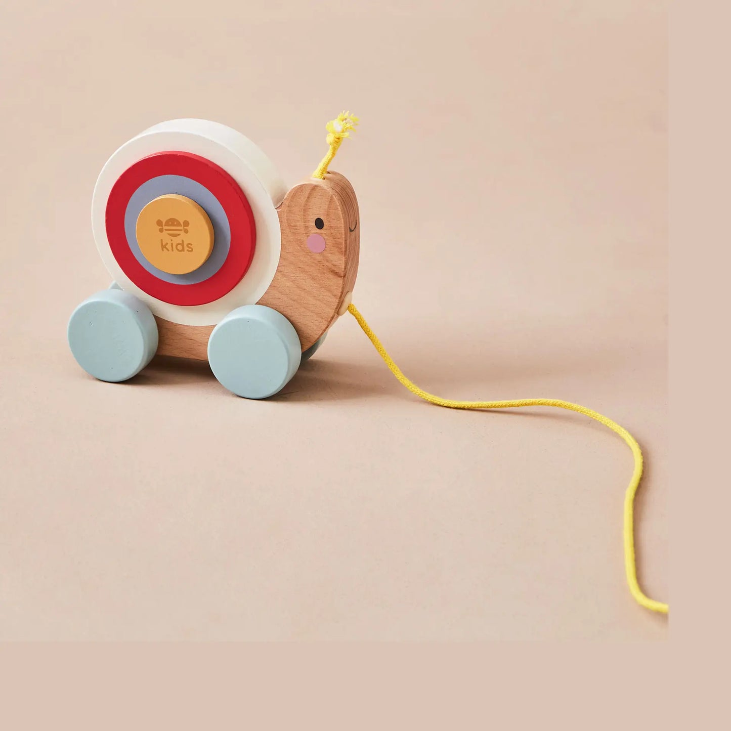 Just Bee Kids Wooden Pull Along Snail Toy