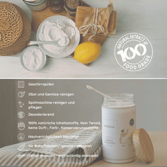 Natural All-In-One Dishwashing Powder Refill Pack 1kg