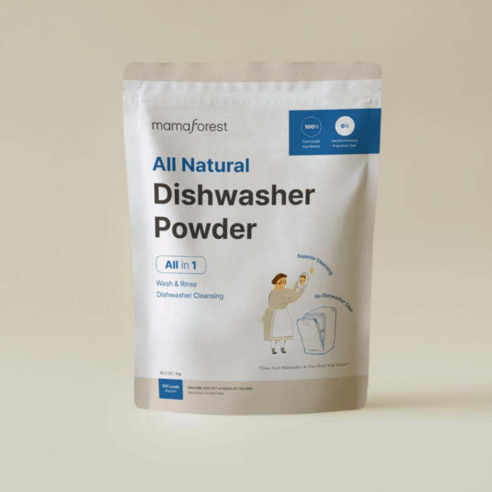 Natural All-In-One Dishwashing Powder Refill Pack 1kg