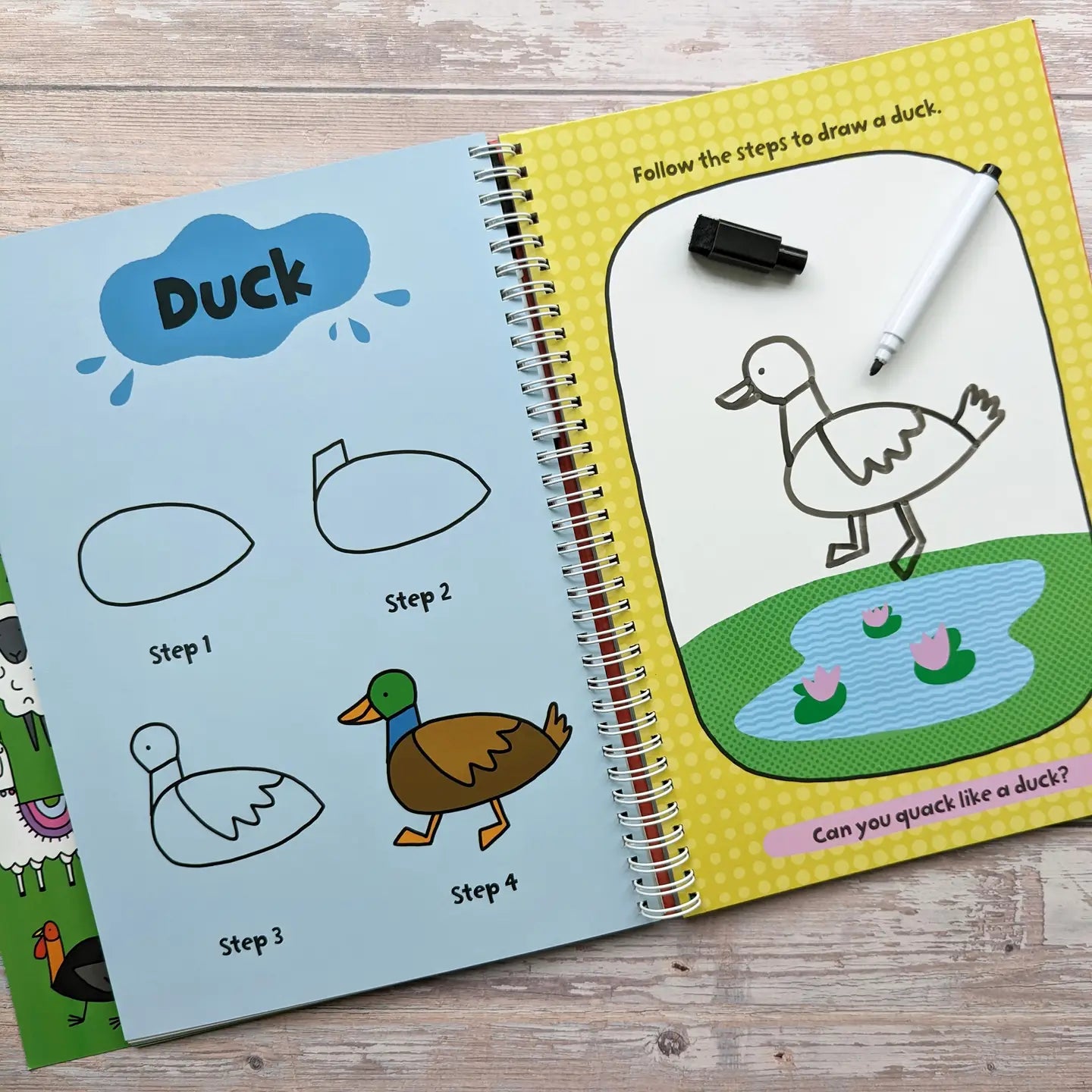 Learn To Draw Baby Animals - Wipe Clean Book