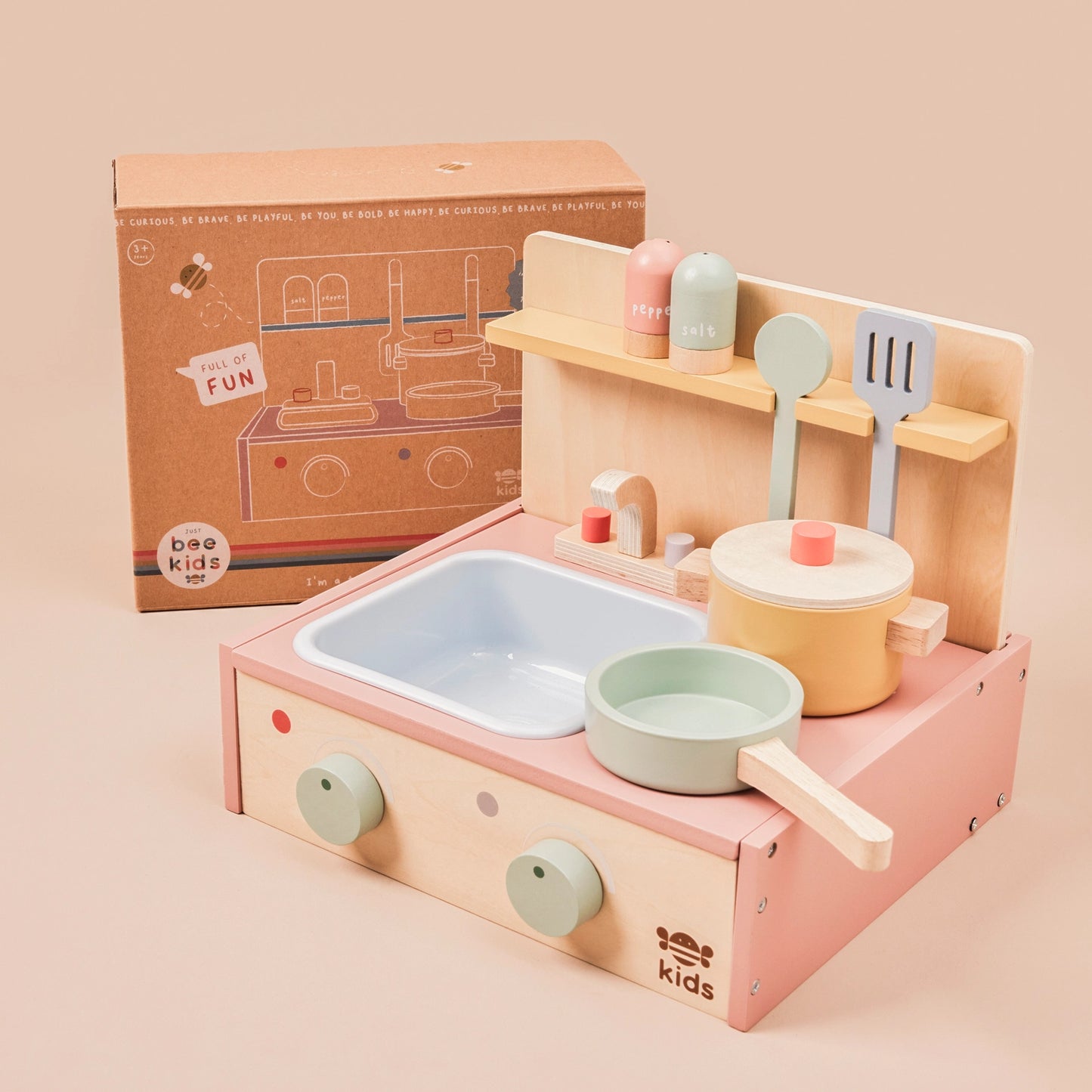 Just Bee Kids Wooden Table Top Kitchen (Fsc)
