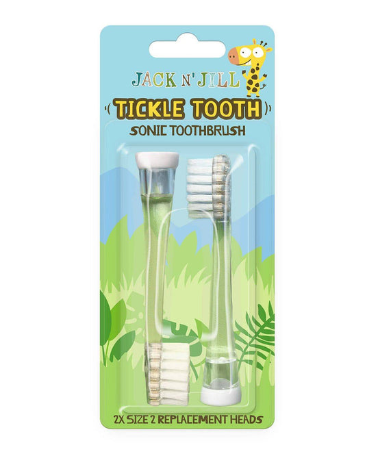 Jack N' Jill Tickle Tooth Sonic Toothbrush Replacement Heads 2er Pack